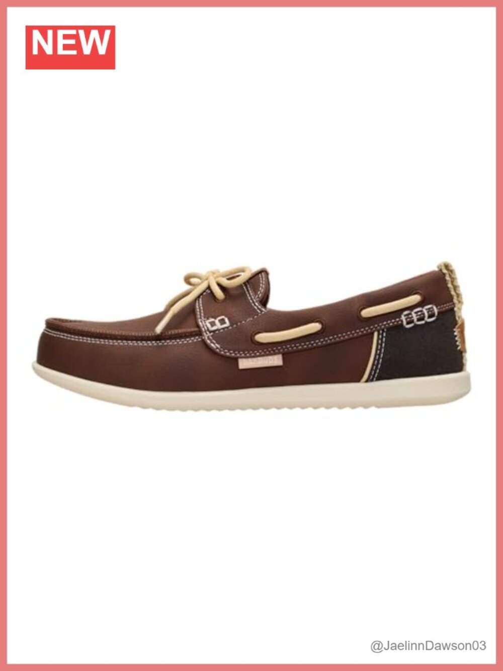 Women's Harbor Breeze Lo Classic Boat Shoe Slip-On Loafers Stretch Lace Faux